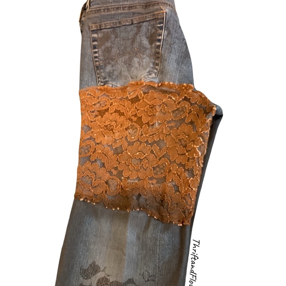 BOUTIQUE | PARASUCO | ERGONOMIC JEANS | BOHO | LEATHER | DYE LACE | SPANDEX - Picture 9 of 16